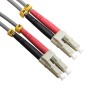 OM1 LC to LC Fibre Patch Cables Multimode Duplex Grey
