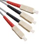 OM1 SC to SC Fibre Patch Cables Multimode Duplex Grey