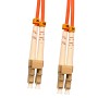 OM2 LC to LC Fibre Patch Cables Multimode Duplex Orange