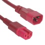C14 to C15 HOT Condition Power Cables Red