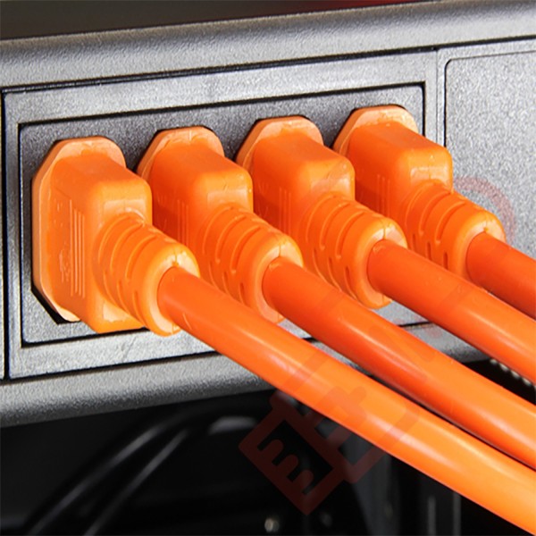 C14 to C15 HOT Condition Power Cables Orange
