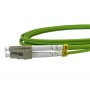 OM5 LC to LC Fibre Patch Cables Multimode Duplex Lime Green
