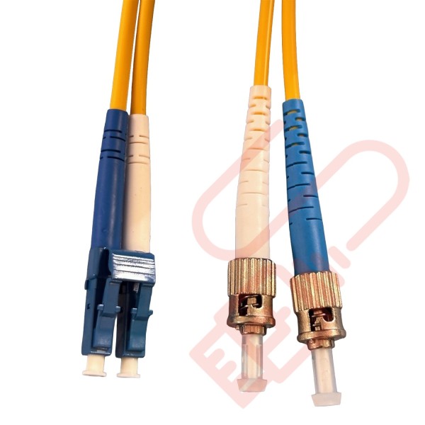 OS2 LC to ST Fibre Patch Cables Singlemode Yellow