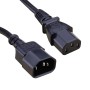 C13 to C14 High Grade H05VV-F Power Cable Black
