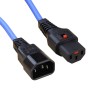 C13 Locking to C14 Power Cable Blue