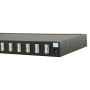 1U SC Duplex Sliding Patch Panel Loaded With 12 SC Duplex Multimode Adaptors