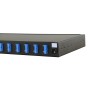 1U SC Duplex Sliding Patch Panel Loaded With 12 SC Duplex Singlemode Adaptors