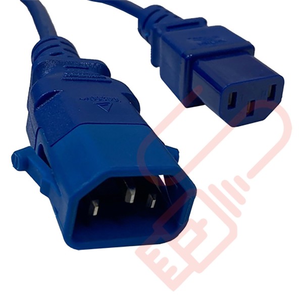 C13 to C14 P-Lock Power Cable Blue