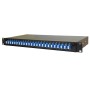 1U LC Duplex Sliding Patch Panel Loaded With 24 LC Duplex Singlemode Adaptors