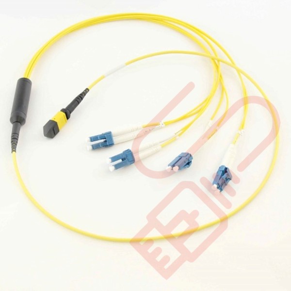 OS2 MPO/MTP to 4x LC Duplex Breakout Harness (fan out) Assembly
