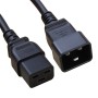 C19 to C20 High Grade H05VV-F 16A Power Cables Black