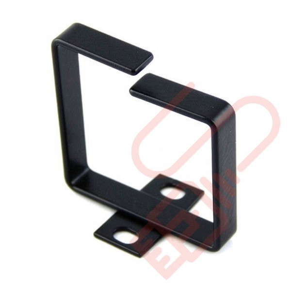 75mm x 75mm Bolt-on Cable Management Ring Black