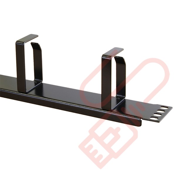 Excel 1U Cable Management Bar Metal Black (100-582)