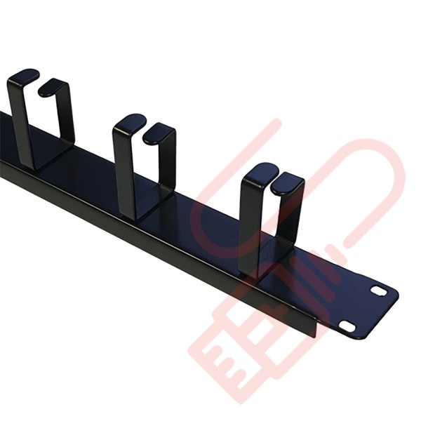 1U 5 Ring Cable Management Bar 65mm Rings