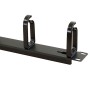 1U 5 Ring Cable Tidy with 5x Plastic Removable Rings