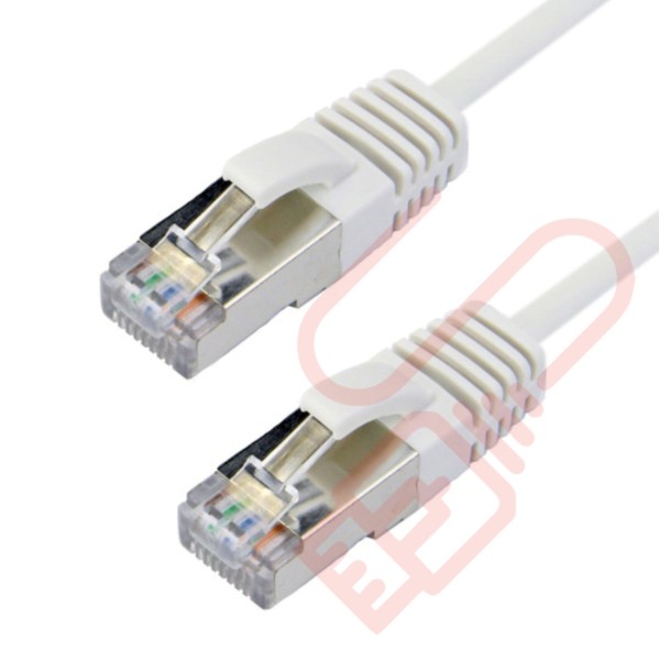 Cat6a Slim U/FTP Small Diameter Snagless Booted Patch Cables White