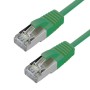 Cat6a Slim U/FTP Small Diameter Snagless Booted Patch Cables Green