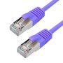Cat6a Slim U/FTP Small Diameter Snagless Booted Patch Cables Blue