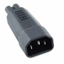 IEC Male C14 to Figure of 8 C7 Female Power Adapter