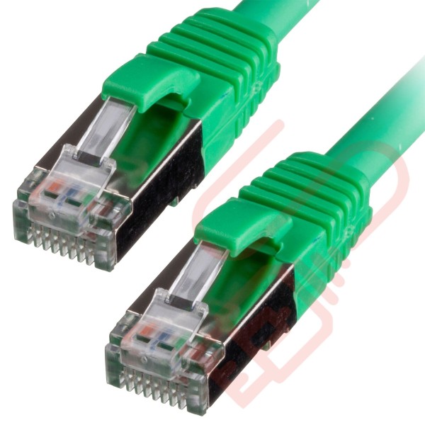 Cat6a Patch Cables RJ45 S/FTP (10G) Premium LSZH Snagless Booted Green