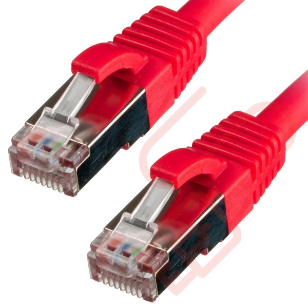 Cat6a Patch Cables RJ45 S/FTP (10G) Premium LSZH Snagless Booted Red