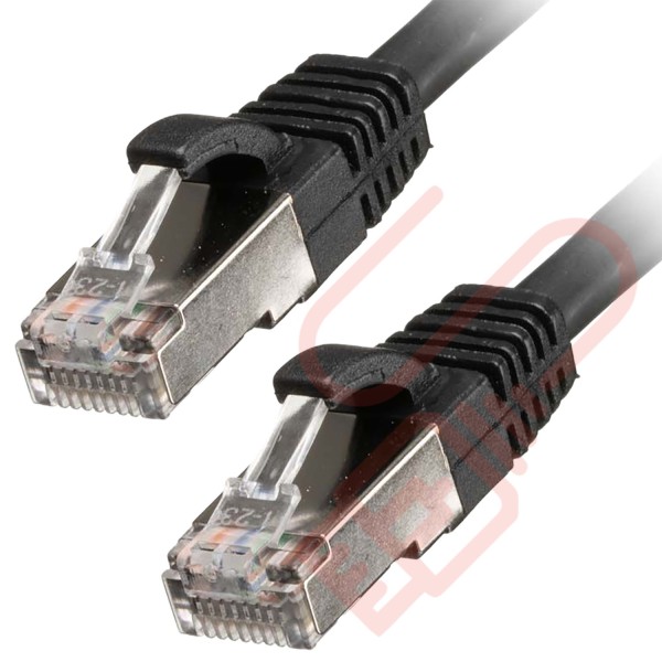 Cat6a Patch Cables RJ45 S/FTP (10G) Premium LSZH Snagless Booted Black