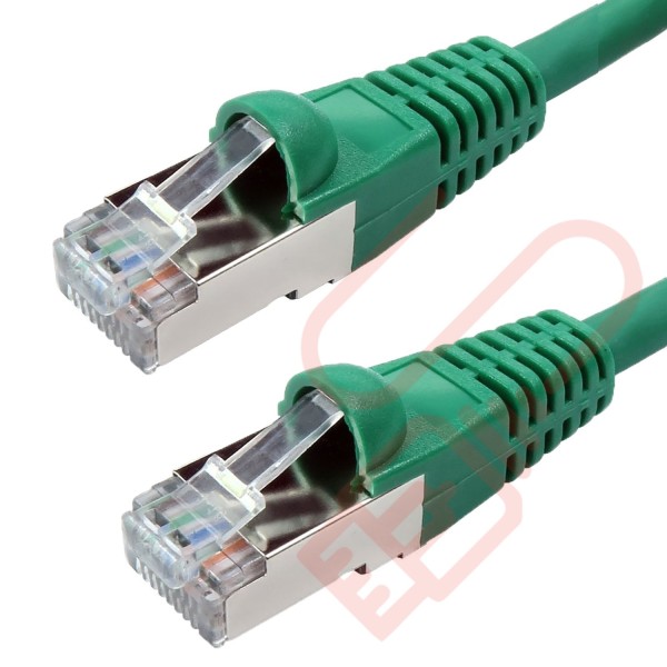 Cat6a Patch Cables RJ45 S/FTP (10G) Premium LSZH Bubble Booted Green