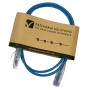 Cat6 Slim U/UTP Small Diameter Snagless Booted Patch Cables Blue