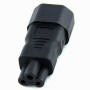 IEC Male C14 to Clover Leaf C5 Female Power Adapter