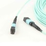 Aqua - MTP-MTP Type A (KeyUp KeyDown) MPO OM4 24 Core Fibre Trunk Cassette Cable