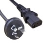 2.0 Metre Australian Plug to IEC C13 Connector 0.75mm2 Power Cable Black