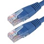 Cat6 Patch Cables RJ45 UTP High Grade PVC Flush Booted Blue