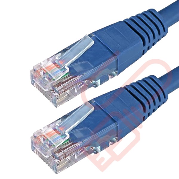 Cat6 Patch Cables RJ45 UTP High Grade PVC Flush Booted Blue