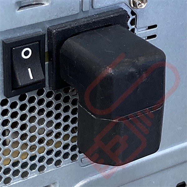 IEC Right Angled C14 Male (Down) to C13 Female Power Adapter