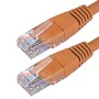 Cat6 Patch Cables RJ45 UTP High Grade PVC Flush Booted Orange