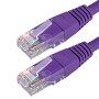 Cat6 Patch Cables RJ45 UTP High Grade PVC Flush Booted Purple