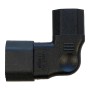 IEC Left Angled C14 Male to C13 Female Power Adapter