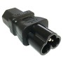 IEC Female C13 to Clover Leaf C6 Male Power Adapter