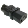 IEC Female C13 to Clover Leaf C6 Male Power Adapter