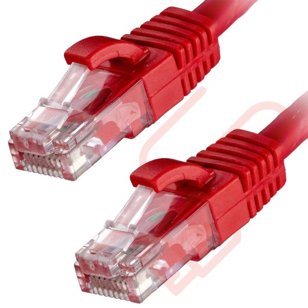 Cat6 Patch Cables RJ45 UTP Premium LSZH Snagless Booted Red
