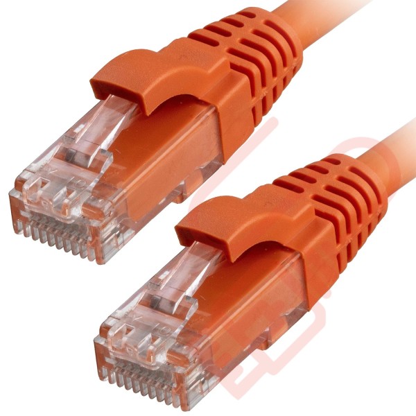 Cat6 Patch Cables RJ45 UTP Premium LSZH Snagless Booted Orange