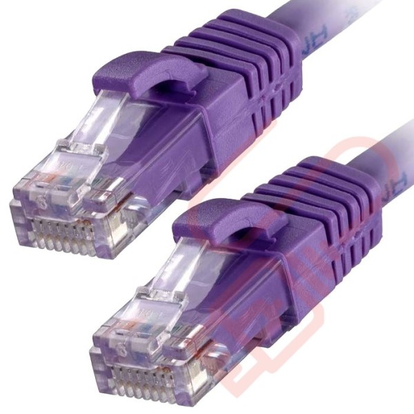Cat6 Patch Cables RJ45 UTP Premium LSZH Snagless Booted Purple