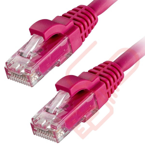Cat6 Patch Cables RJ45 UTP Premium LSZH Snagless Booted Pink
