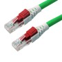 Lockable Cat6 Patch Cables RJ45 UTP LSZH Green