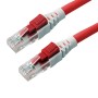 Lockable Cat6 Patch Cables RJ45 UTP LSZH Red