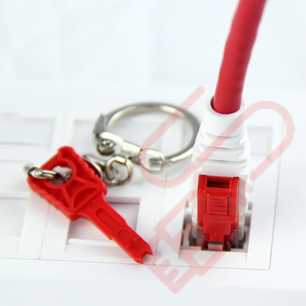Lockable Cat6 RJ45 LSZH Patch Cables Red|Networking Cables