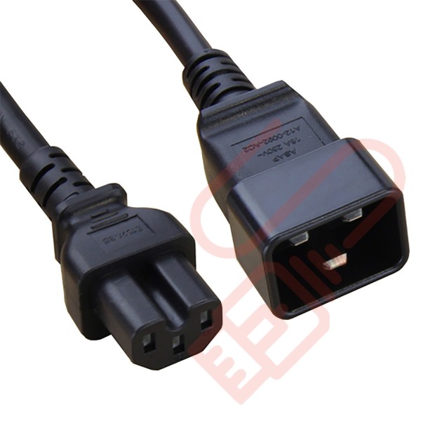 C15 to C20 High Grade 10A Power Cables Black
