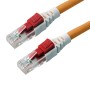 Lockable Cat6 Patch Cables RJ45 UTP LSZH Orange