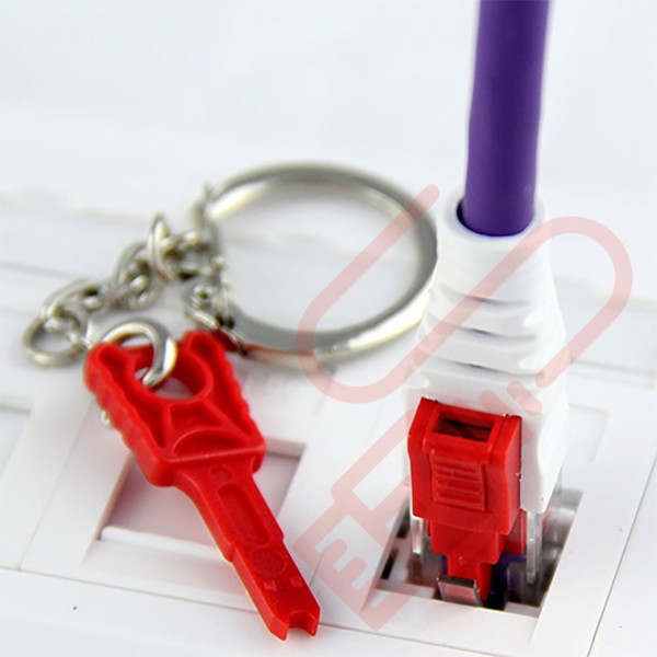 Lockable Cat6 RJ45 LSZH Patch Cables Purple|Networking Cables