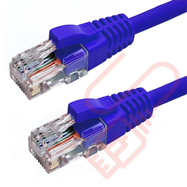 Excel Cat6 Patch Cables RJ45 UTP LSZH Snagless Booted Blue